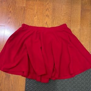 Romwe red skater skirt, size 2X